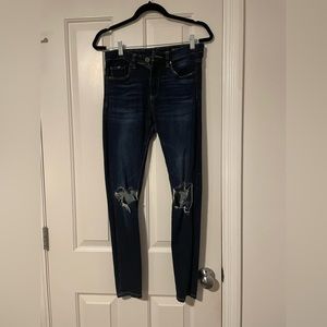 Blank NYC Dark wash ripped jeans